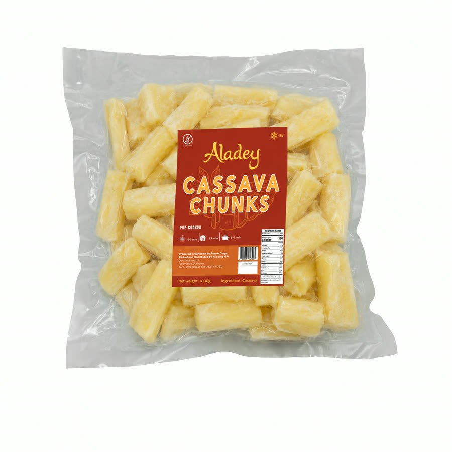 Aladey Cassava Chunks, 1000 g pack